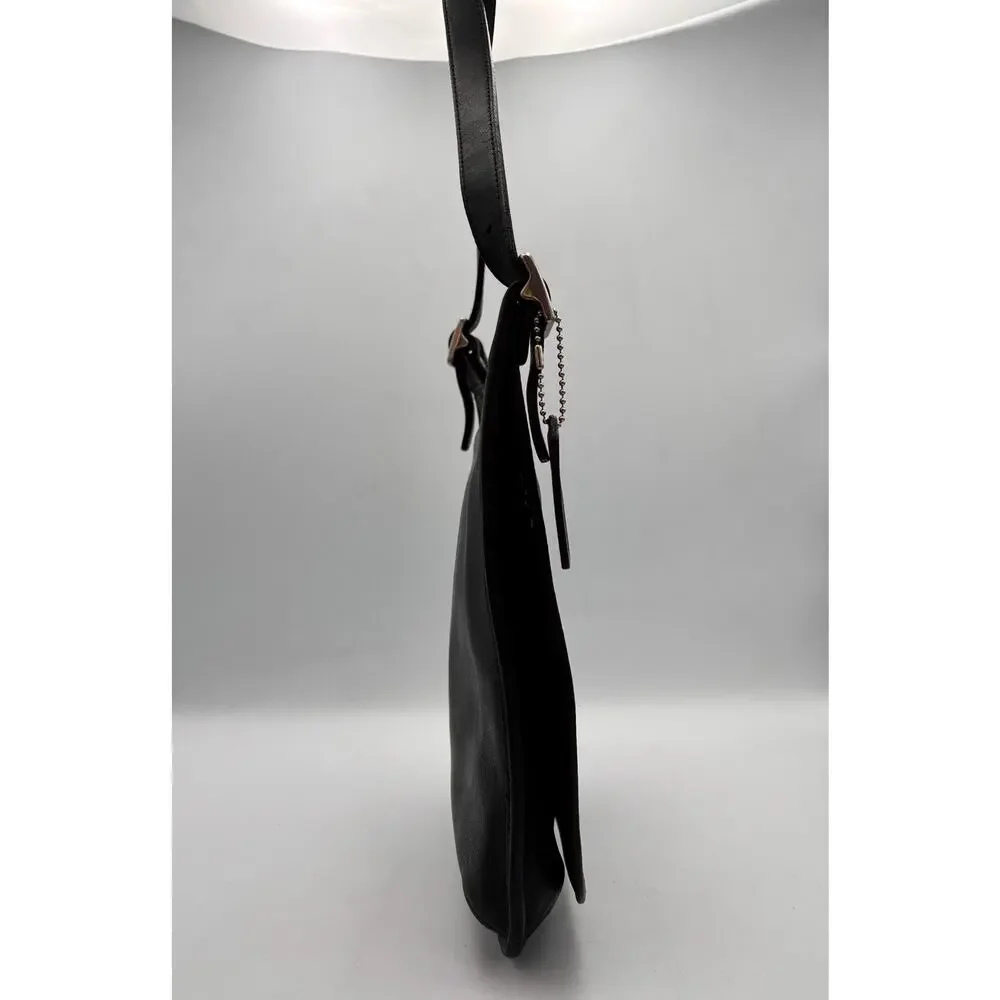 Coach 9131 Saddle Flap Crossbody | 90s Leather Hippie Bag | Vintage Minimal - Picture 3 of 16